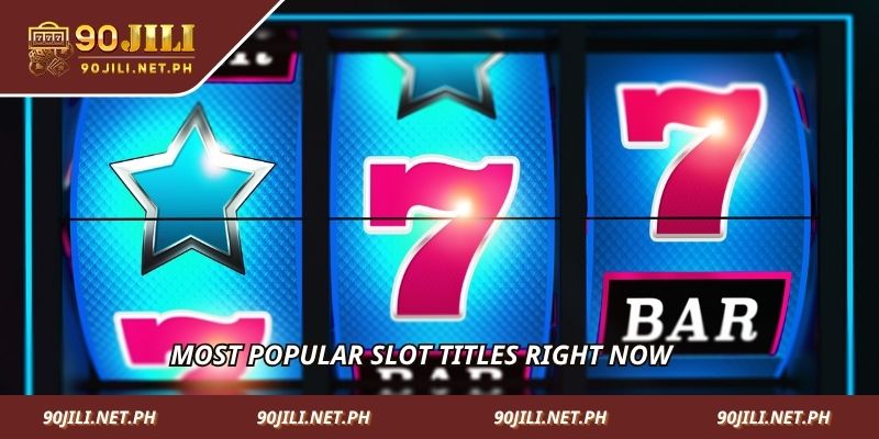 Most popular slot titles right now