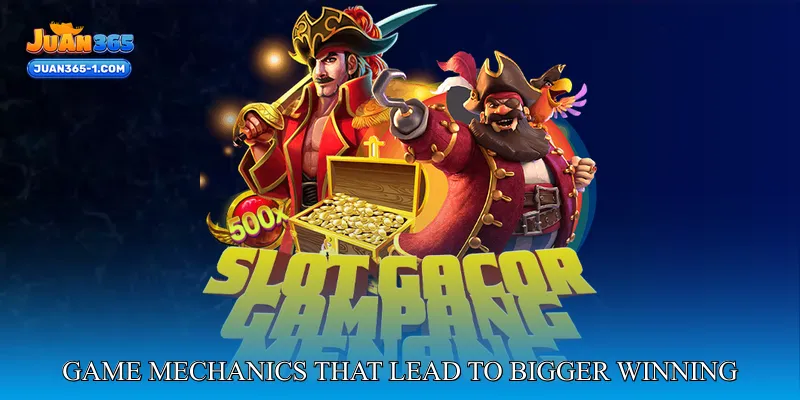 Game mechanics that lead to bigger winning moments